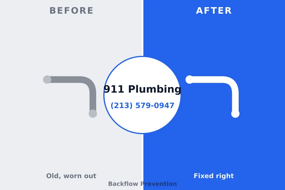 Before and after: plumbing repair Sleepy Hollow, WY